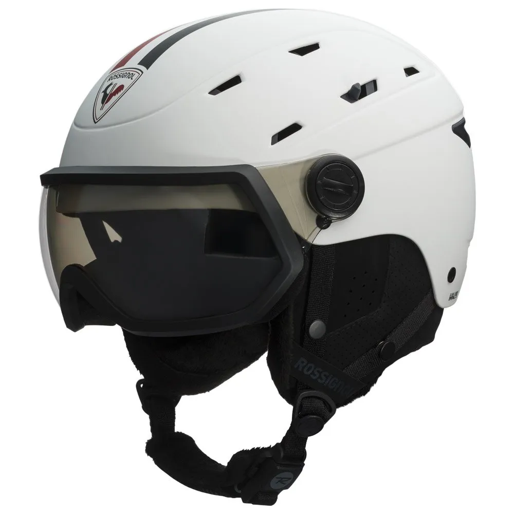 Helmet w/ visor Rossignol ---Allspeed Visor Impacts Photochromic Strato White