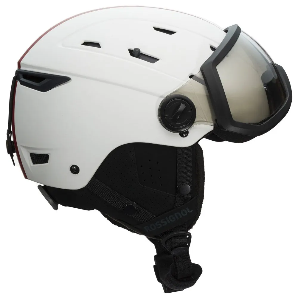 Helmet w/ visor Rossignol ---Allspeed Visor Impacts Photochromic Strato White