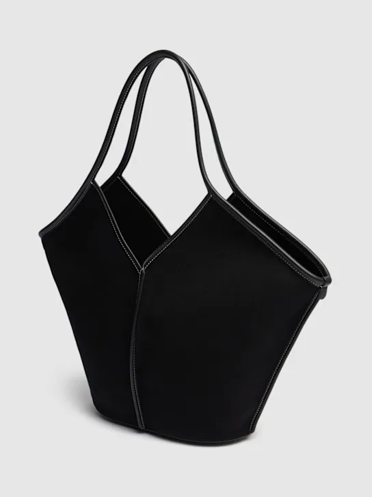 Hereu   Calella canvas & leather shoulder bag 