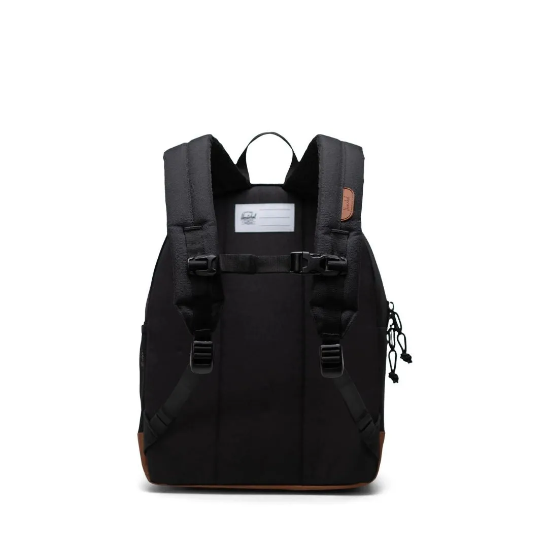 Heritage Youth Backpack (Black + Saddle Brown)