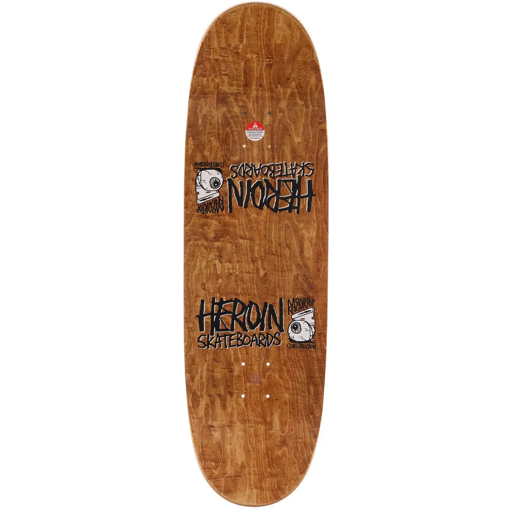 Heroin Razor Egg Symetrical 9.5" Skateboard Deck