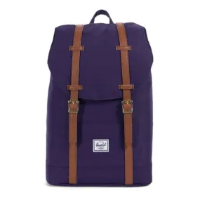 Herschel Retreat Mid-Volume Purple / Tan Backpack 