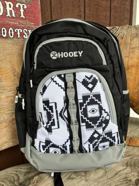 Hooey OX  Black Southwestern Aztec Print Backpack BP064BKWH