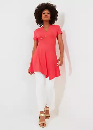 Joe Browns Wrap Front Asymmetric Jersey Tunic | Grattan