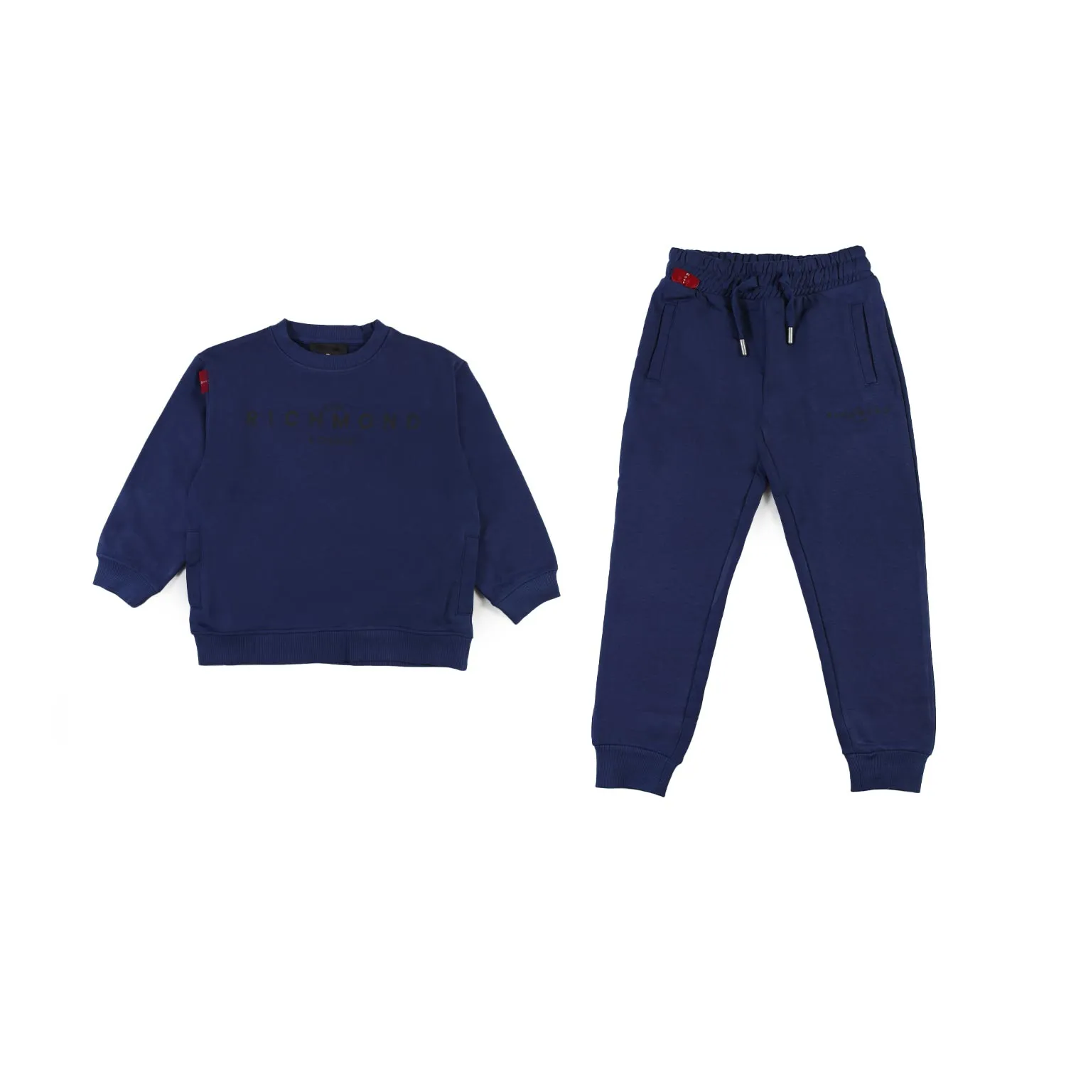 John Richmond Blue John Richmond 2-Piece Tracksuit With Black Logos