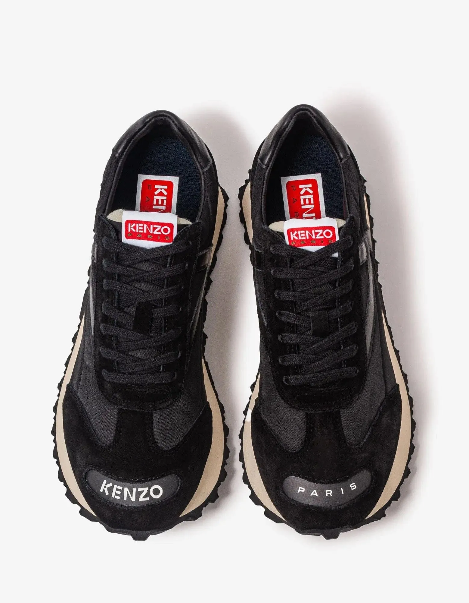 Kenzo Black Kenzosmile Run Trainers