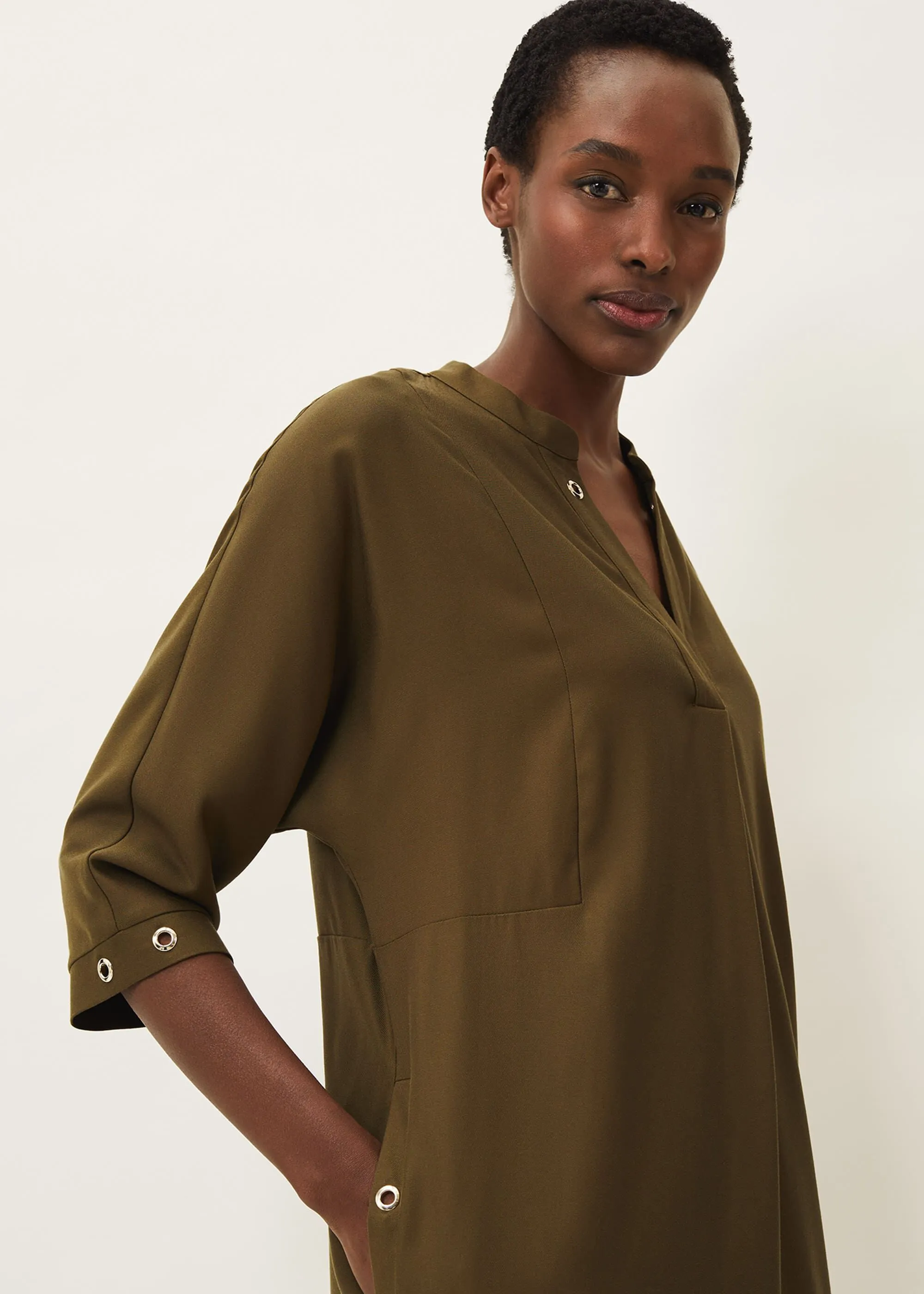 Kiran Eyelet Tunic Dress