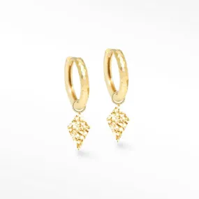 Kite 9mm 18k Yellow Gold Convertible Earrings