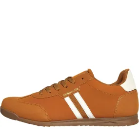 Lambretta Mens Tackle Trainers Tan