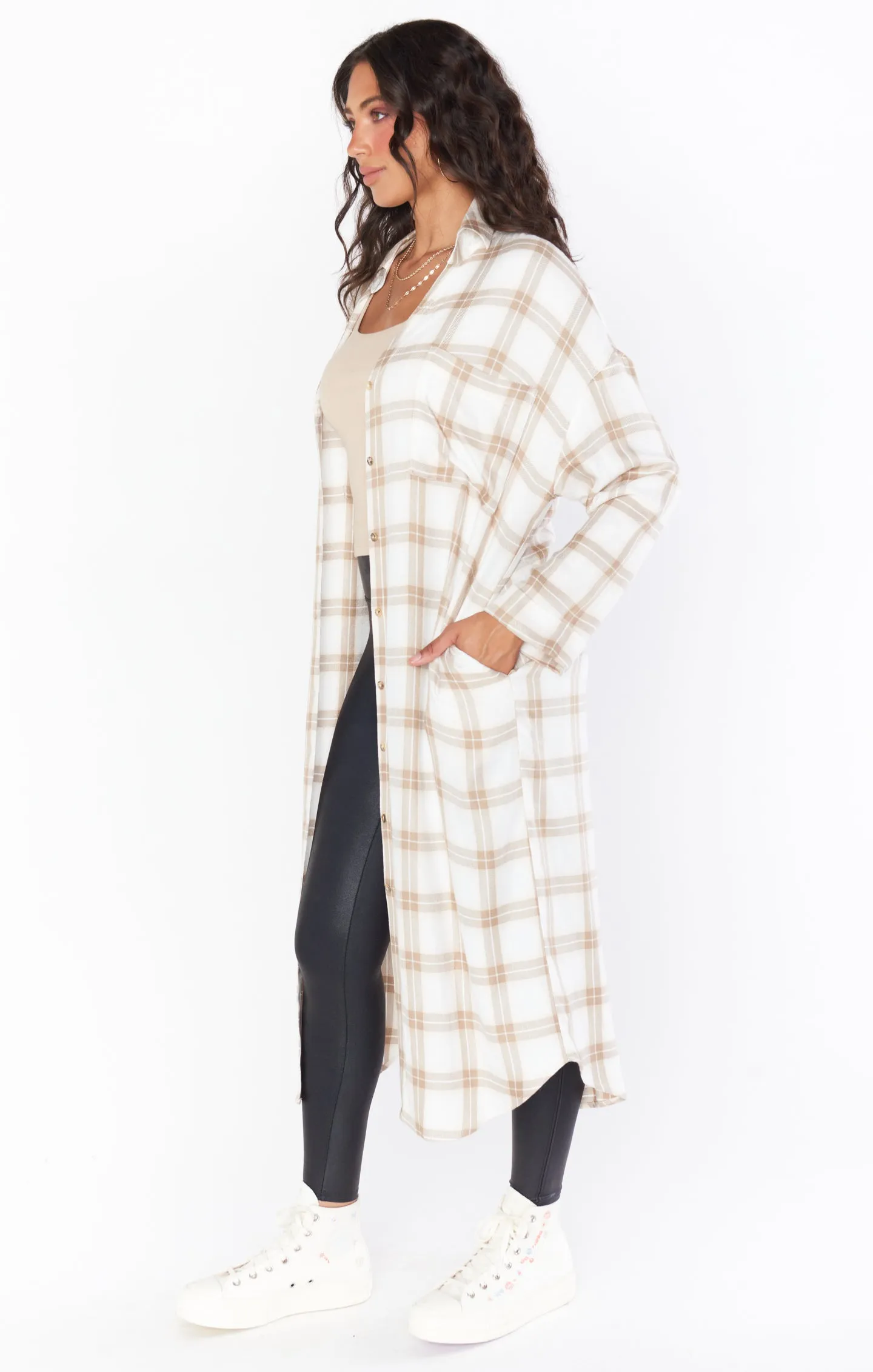 Leo Button Down Tunic ~ Everyday Plaid