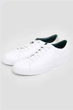 Lewis White Leather Trainers