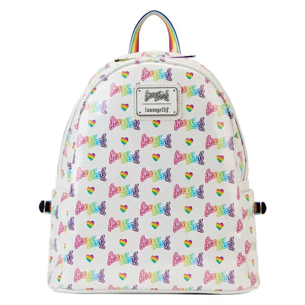 Loungefly x Lisa Frank Rainbow Heart Mini Backpack