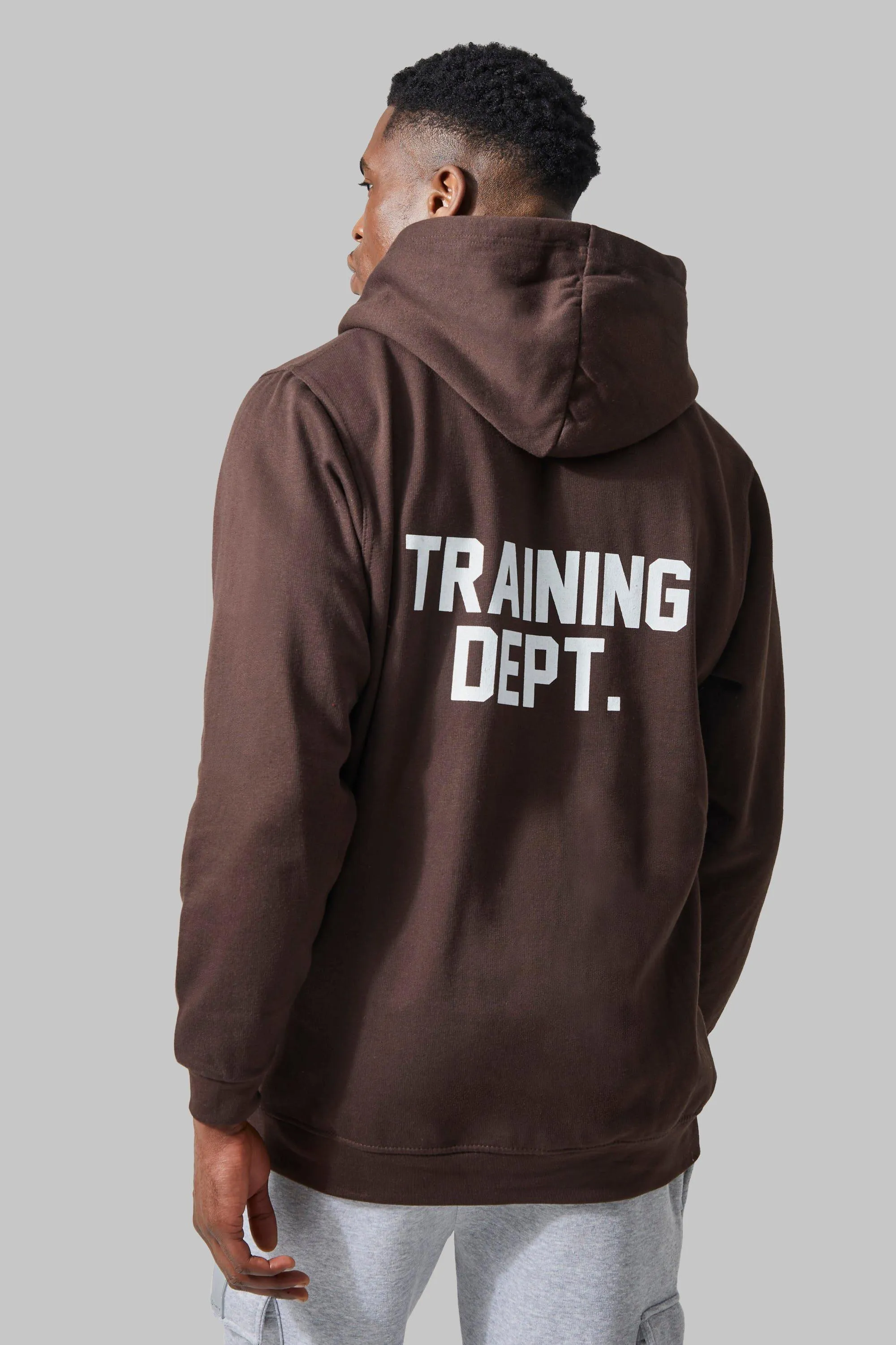 Man Active Oversized Training Dept Hoodie | boohooMAN UK