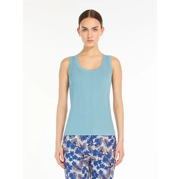 Max Mara Ceylon Vest Top Water