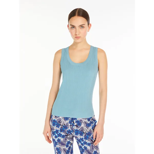 Max Mara Ceylon Vest Top Water