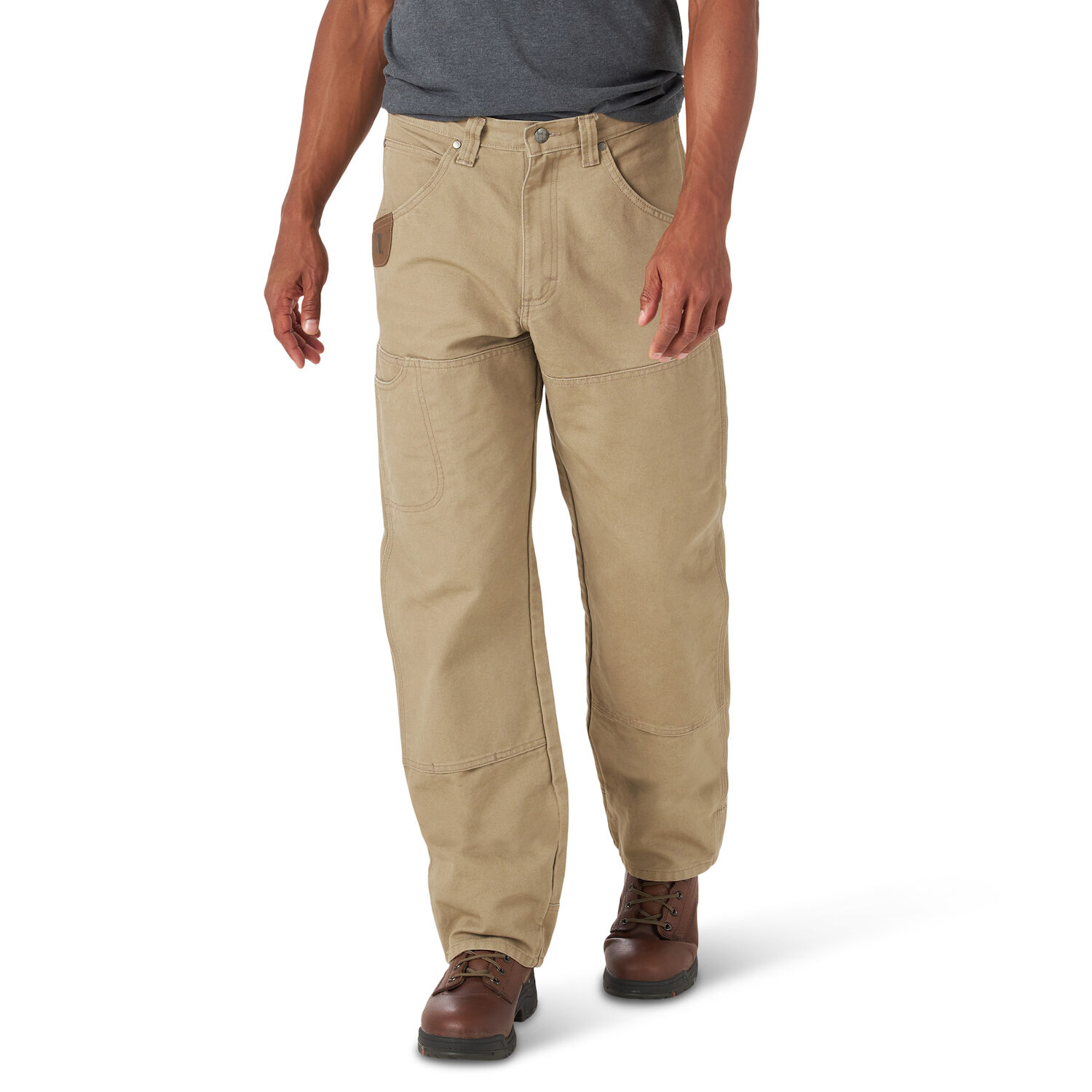 Men's Wrangler® RIGGS Workwear® Mason Relaxed Fit Canvas Pant in Rock Khaki