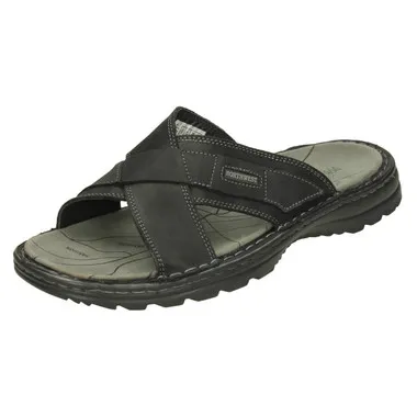 Mens North West Territory Leather Mule Sandals Sahala