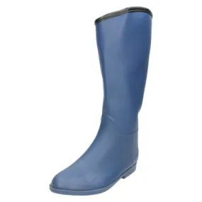 Mens Spot On Flat Wellington Boot