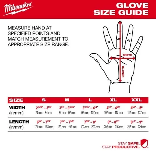 Milwaukee Tools Impact Cut Level 3 Nitrile Dipped Gloves 48-22-897