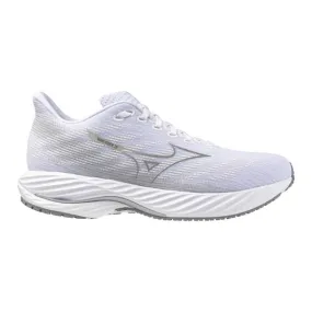 Mizuno Men's Wave Rider 28 Running Shoe in White Ultimate Grey