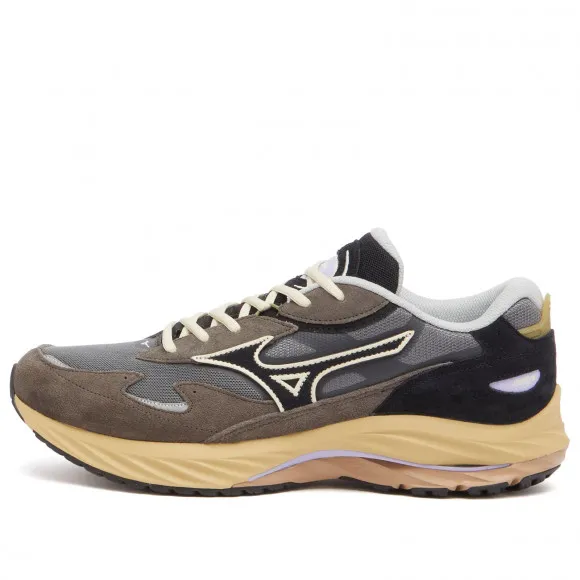 Mizuno Wave Rider Beta Sneakers in Quiet Shade/Black/Magnet