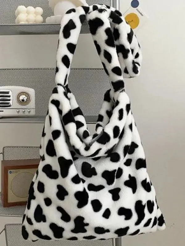 Moo Pattern Shoulder Bag