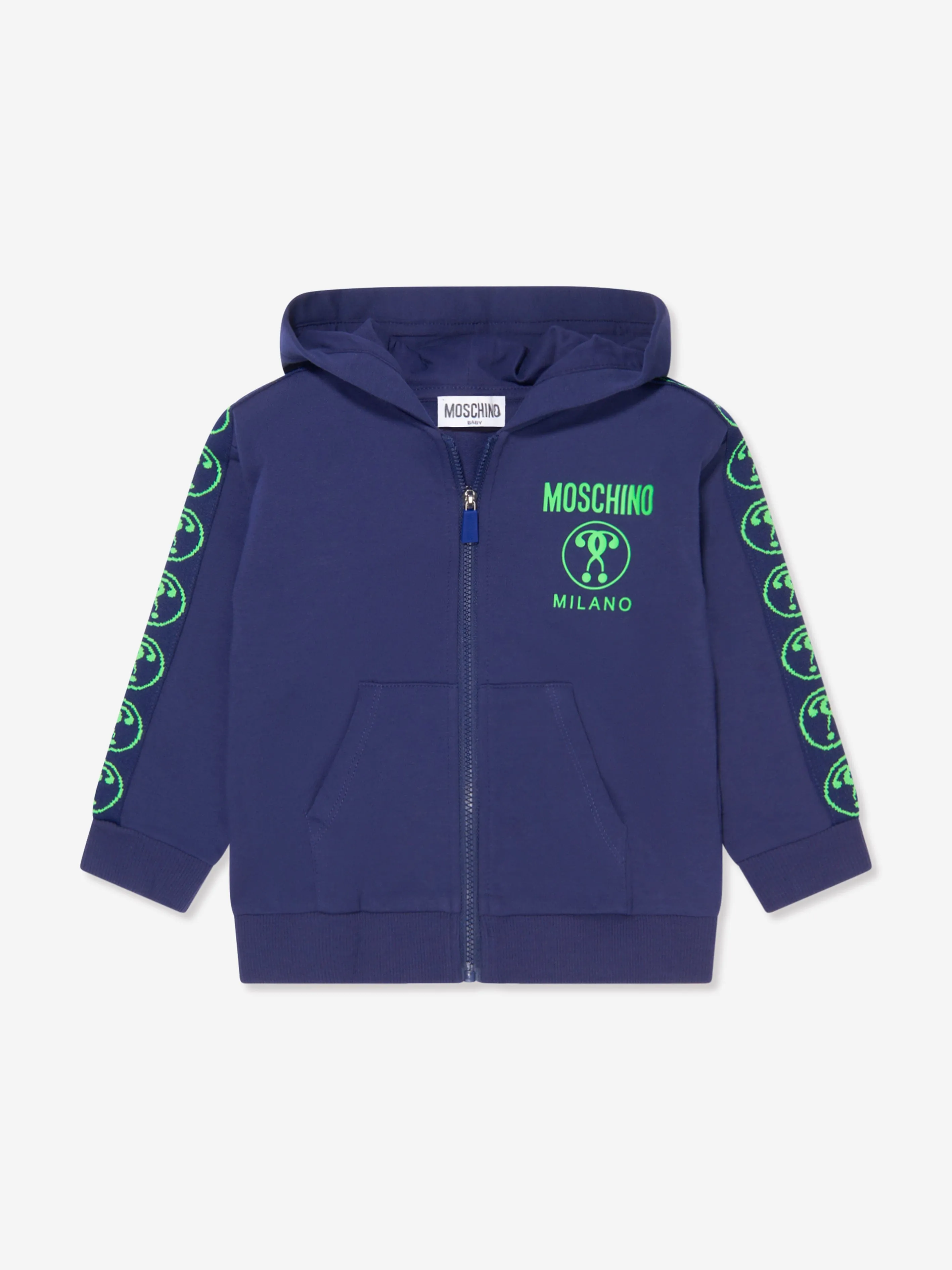 Moschino Baby Boys Milano Logo Tracksuit in Navy