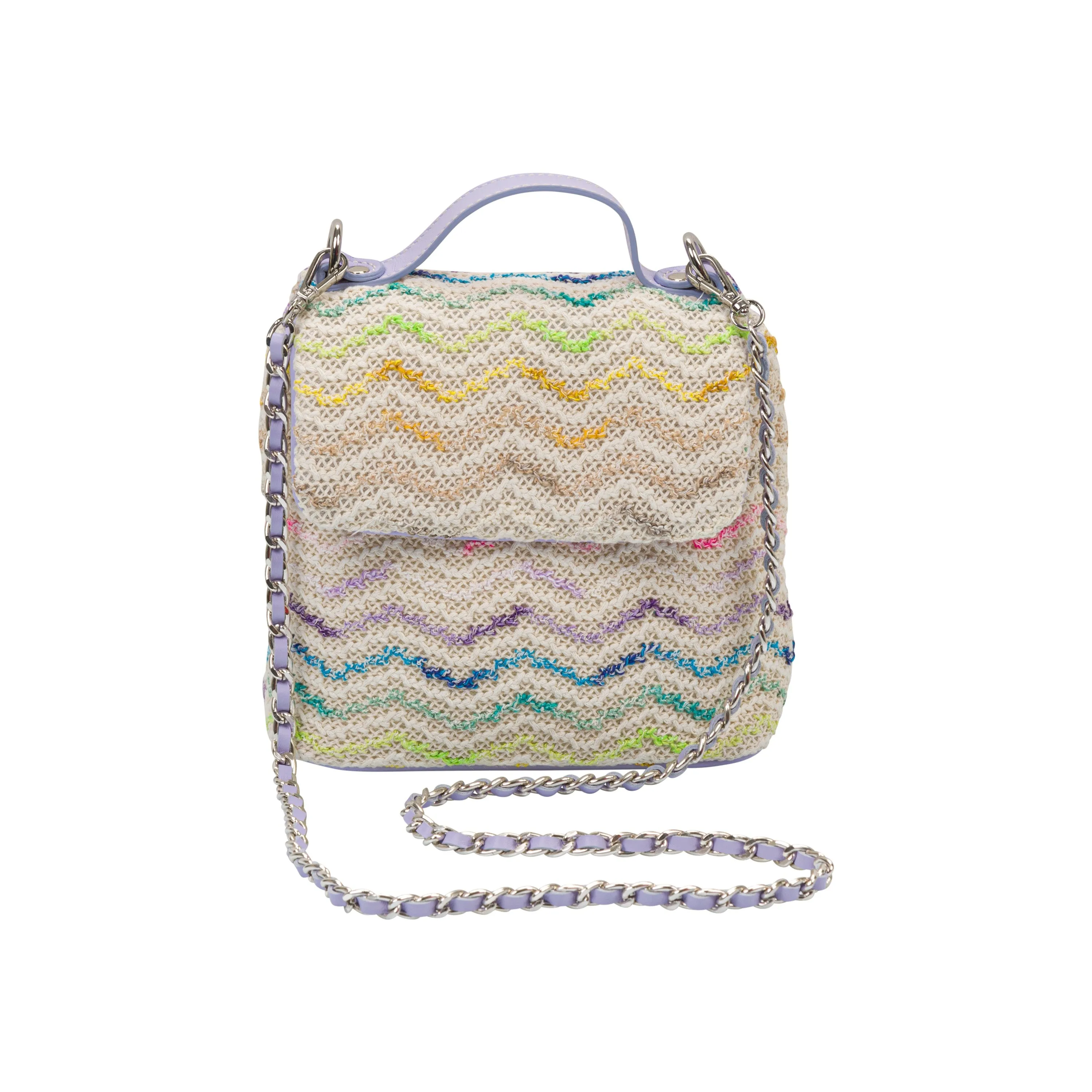 Mulitcolor Zigzag Shoulder Bag