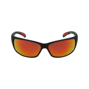 Narrow Wrap Sunglasses - Black