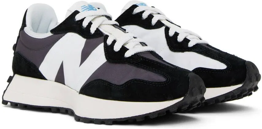 New Balance Black & White 327 Sneakers