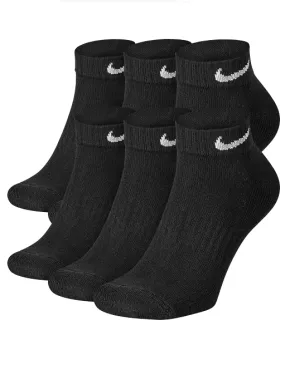 nike Nike  Everyday Cushioned Low 6pack Socks BLK SX7672 010 