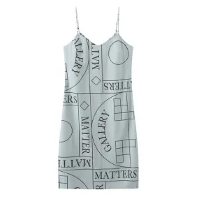 Not Pattern Tank Dress - Grey