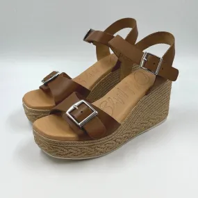 Oh My Sandals 5459 Roble Tan Wedge Sandal