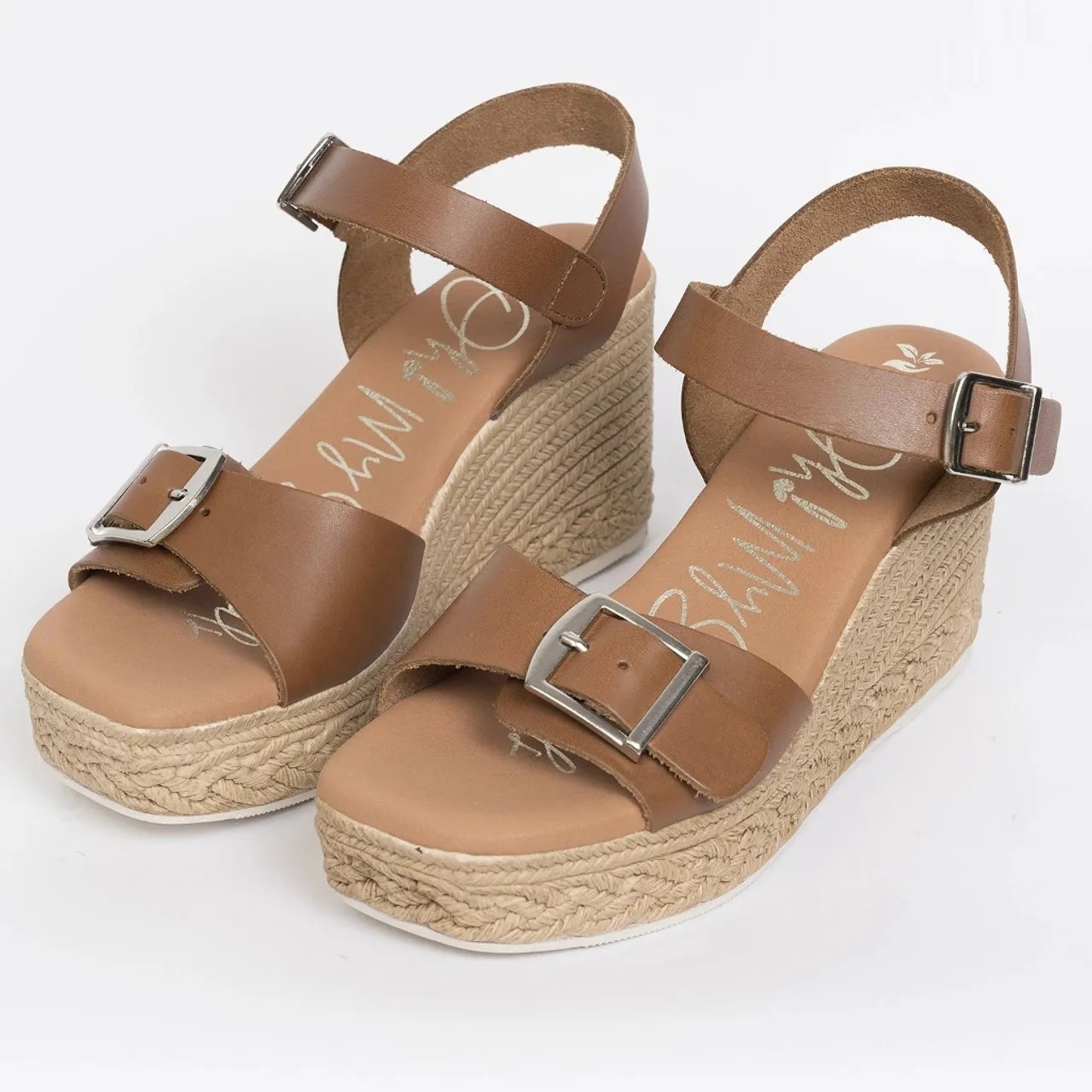 Oh My Sandals 5459 Roble Tan Wedge Sandal