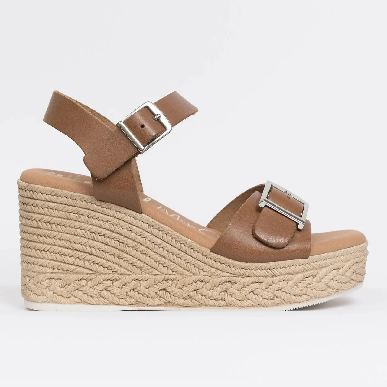 Oh My Sandals 5459 Roble Tan Wedge Sandal