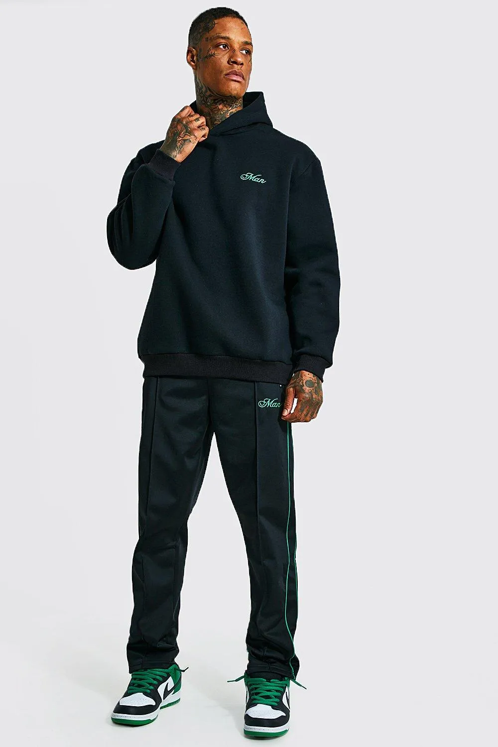 Oversized Man Hooded Tracksuit