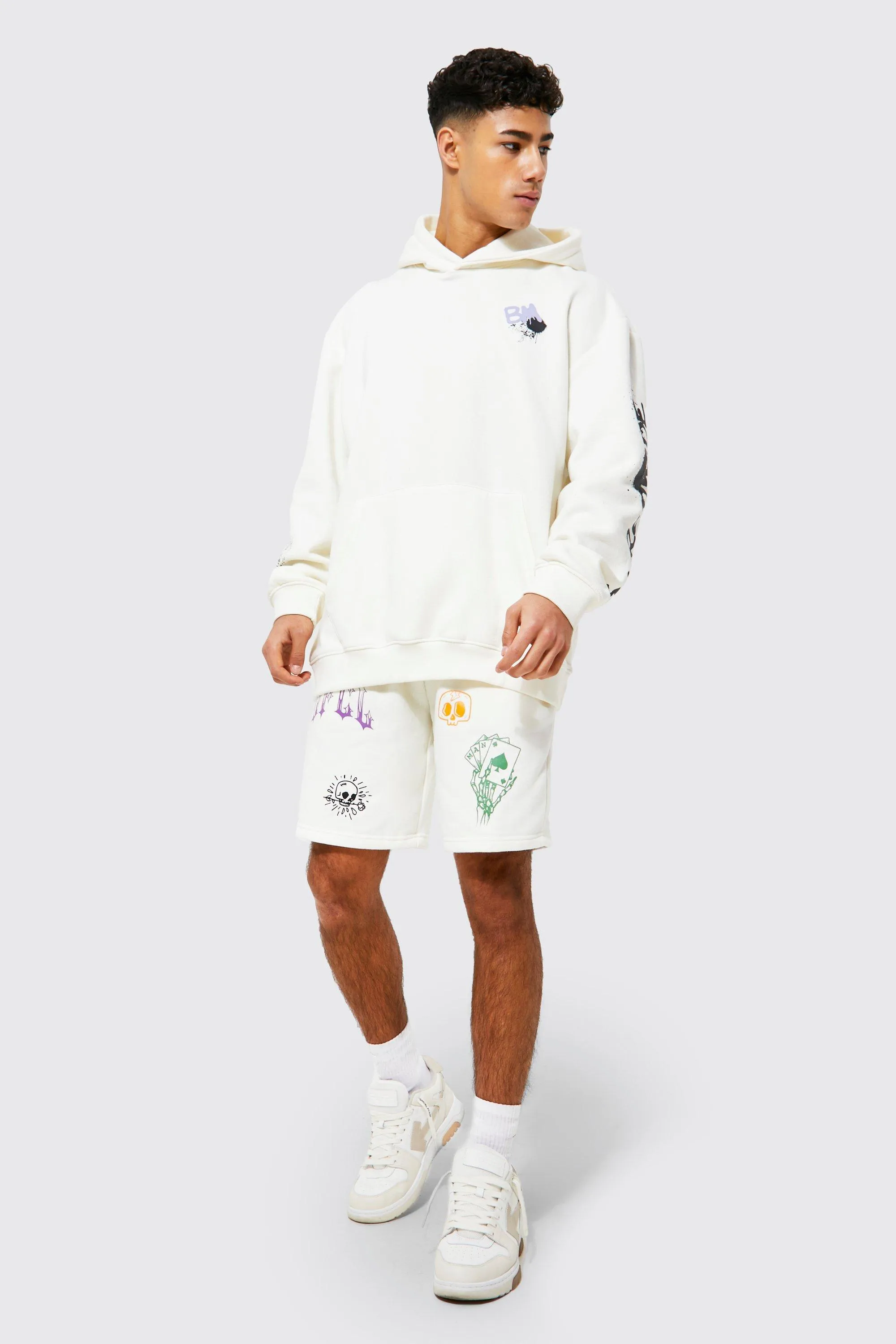 Oversized Ofcl Graffiti Short Tracksuit