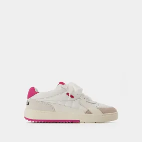 Palm Angels  Palm University Sneakers - Palm Angels - Leather -White/Pink