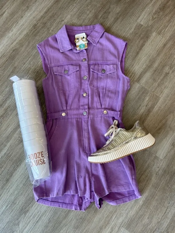 Perfection Romper Purple