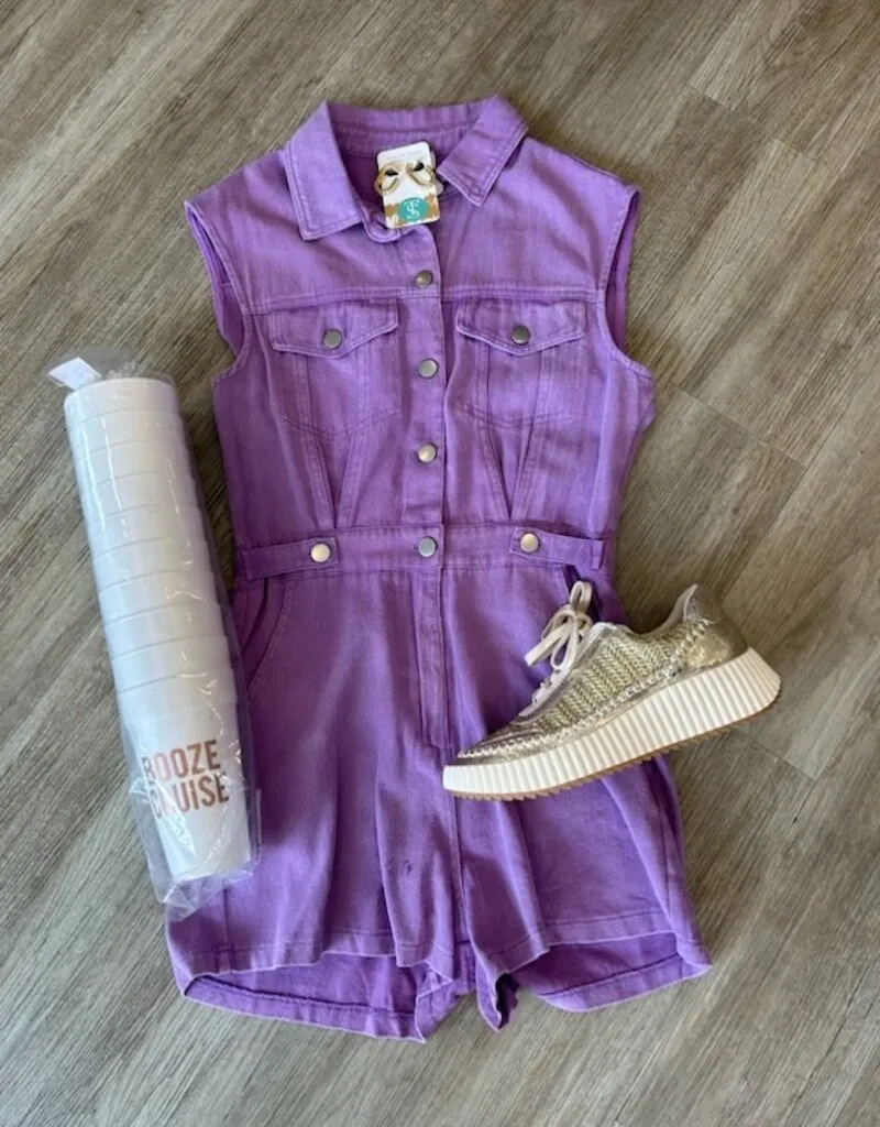 Perfection Romper Purple