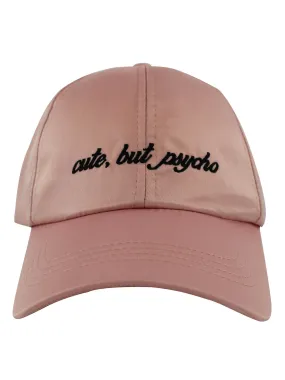 Pink Cute But Psycho Baseball Cap Hat