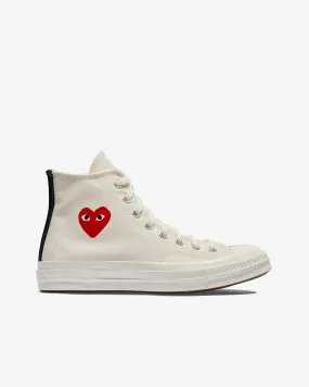 Play Converse Small Red Heart All Star '70 High Sneakers  White