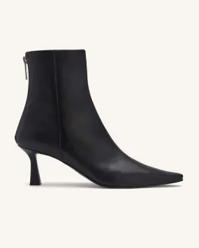 Pointed Ankle Boot - Black