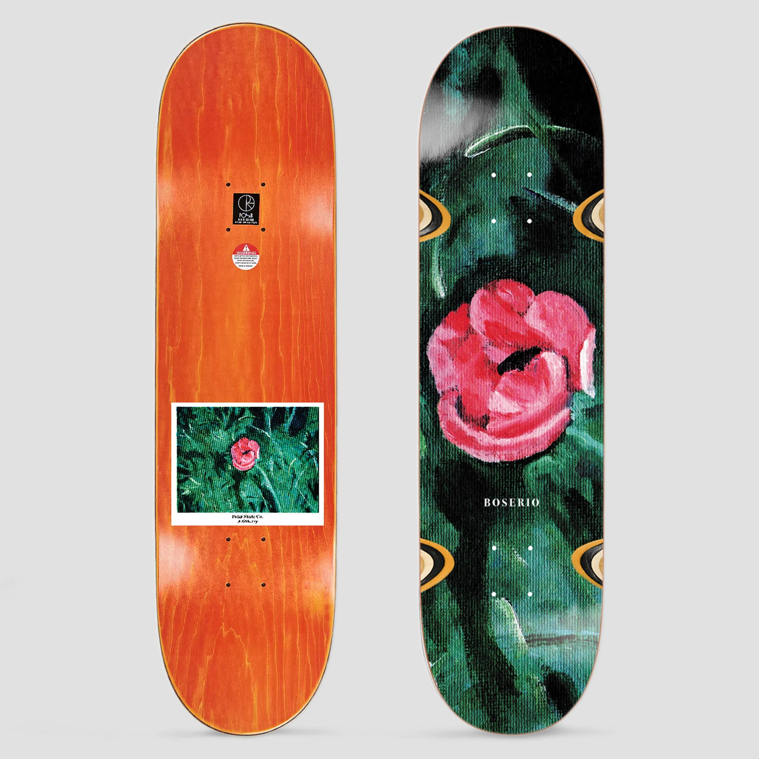 Polar 8.5 Nick Boserio Amaryllis Wheel Wells Skateboard Deck