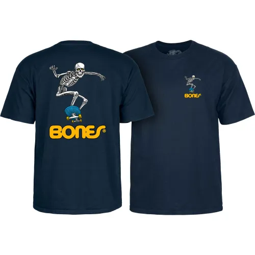 Powell Peralta Skateboard Shirt Skateboard Skeleton 2 Navy