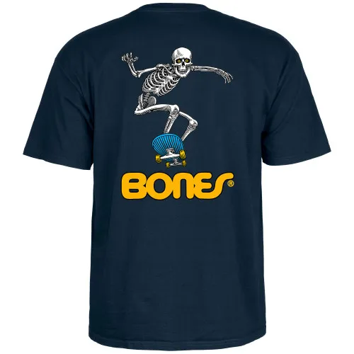 Powell Peralta Skateboard Shirt Skateboard Skeleton 2 Navy