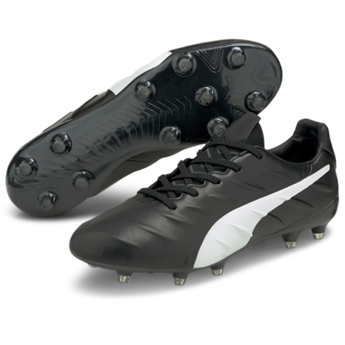 PUMA King Platinum 21 FG/AG (Black/White)