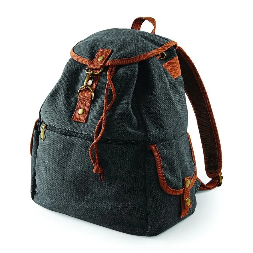 Quadra - Vintage Canvas Backpack - QD612