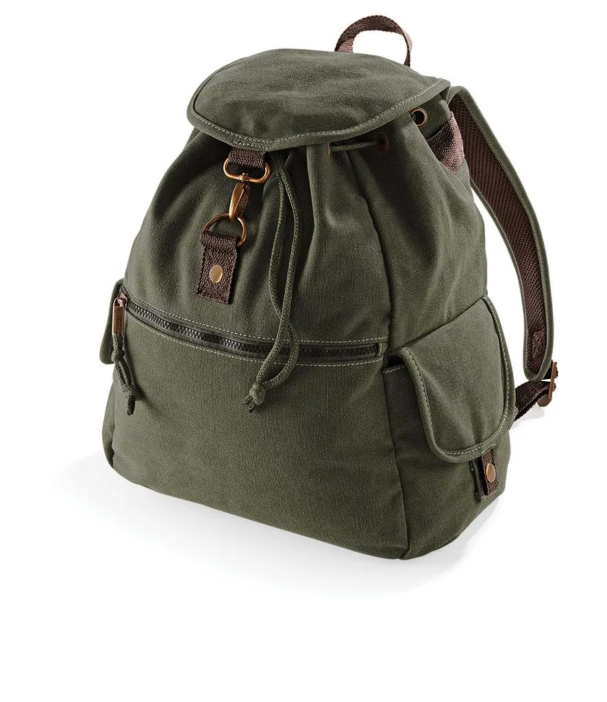 Quadra - Vintage Canvas Backpack - QD612