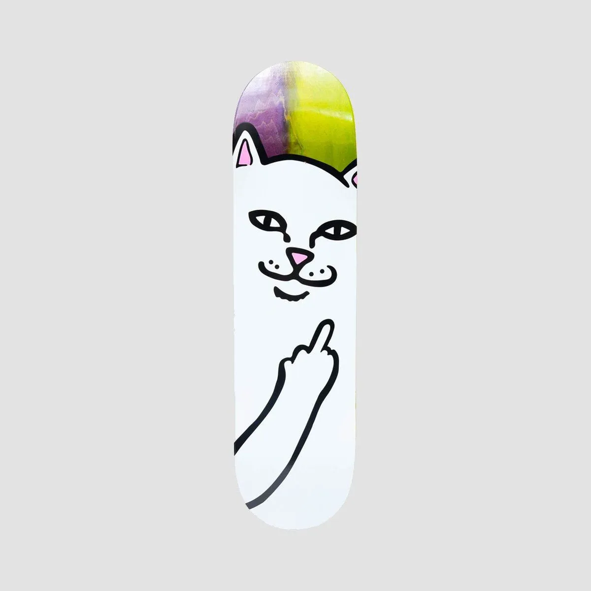 Ripndip Lord Nermal Skateboard Deck Lime/Purple - 8.25"